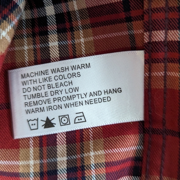 Orvis wrinkle free men's plaid button down shirt, size small, 100% cotton - Picture 9 of 10